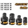 Ingco 4 Pieces Impact Socket Adapter Set Hkisad12438 — Ingco Ratchet Handles & Sockets