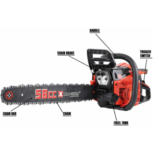 Alternative view of Xtra Power 22 Inch 58Cc Gasoline Chain Saw 550Mm Xpt-499