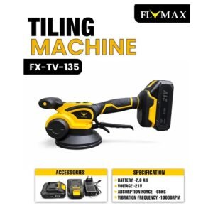 Flymax 21V 135Mm Cordless Tile Vibrator Fx-tv-135
