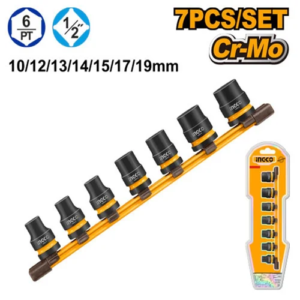 Ingco 7 Pieces Impact Socket Set Hkissd12071