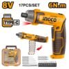Ingco 8V Cordless Screw Driver Csdli08025 — Ingco Drills & Screw Drivers
