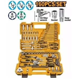 Ingco 160 Pieces Combination Tool Set Hkthp51608