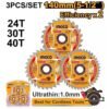 Ingco 3 Pieces Tct Saw Wood Cutting Blade Set Ultra Thin Tsb4003 — Ingco Tct Saw Blades