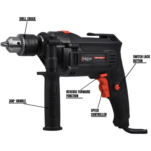 Sgw 800W Impact Drill Machine 13Mm S-2162 - Image 2