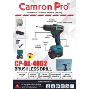 Alternative view of Camron Pro 12V Cordless Drill Machine 10Mm Cp-bl4002