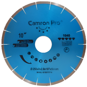 Camron Pro 10 Inch 18 Seg Diamond Saw Blade 250Mm 1040 — Camron Pro Diamond Saw Blades