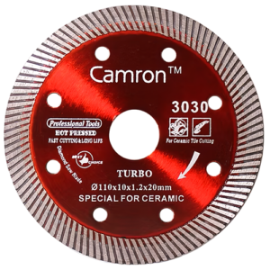 Camron 4 Inch Thin Turbo Diamond Saw Blade 110Mm Red 3030