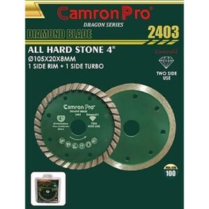 Camron Pro Dragon Series 4 Inch Turbo & Rim Flat Cup Diamond Saw Blade 105Mm Emerald 2403