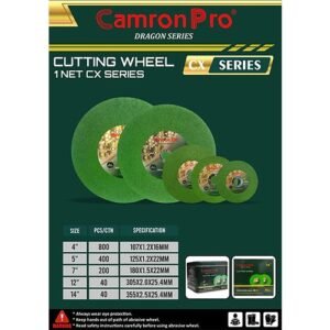 Camron Pro Dragon Series Single Net Green Cut Off Wheel Cx Series