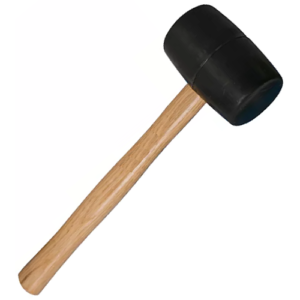 Dongcheng Pvc Black Rubber Hammer Wooden Handle
