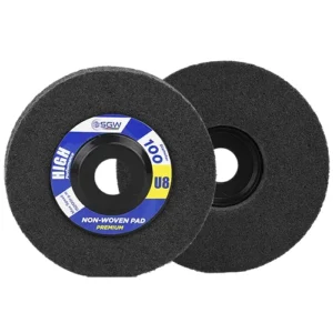 Sgw 4 Inch Black Non Woven Pad For Steel & Metel 100Mm U8