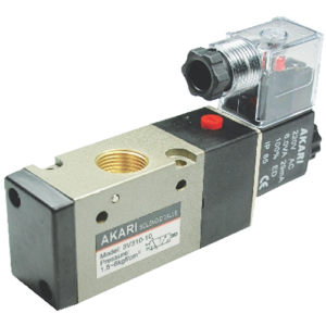 Akari 3 Port 2 Position 9.52mm(3/8") Single Solenoid Valve 3v-310-10  3v series