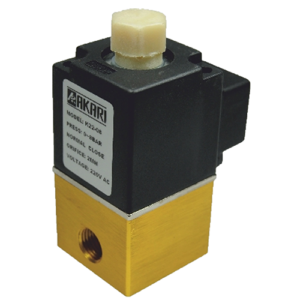 Akari 2 Port 2 Position 6.35mm(1/4") Single Solenoid Direct Acting Valve Big K-22-08 mercury type