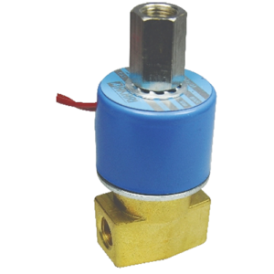 Akari 2 Port 2 Position 6.35mm(1/4") Round Single Solenoid Direct Acting Valve Qx-22-08 Brass