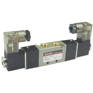 Akari 5 Port 2 Position 3.17mm(1/8") Double Solenoid Valve 4v-120-06  4v series