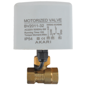 Akari 12.70mm(1/2") Electric Actuator Motorized Brass Ball Valve Eav-15