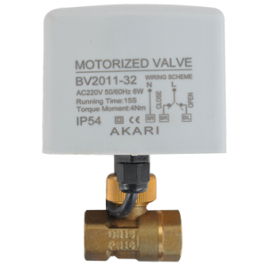 Akari 31.75Mm(1.1/4") Electric Actuator Motorized Brass Ball Valve Eav-35