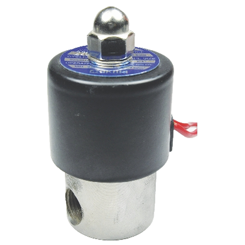 Akari 2 Port 2 Position 6.35mm(1/4") Single Solenoid Direct Acting Valve Stainless steel 2s025-08