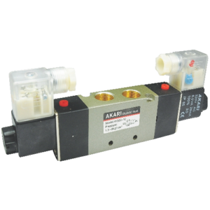 Akari 5 Port 2 Position 9.52mm(3/8") Double Solenoid Valve 4v-320-10  4v series