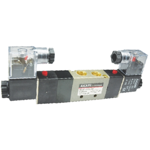 Akari 5 Port 3 Position 3.17mm(1/8") Double Solenoid Valve 4v-130-06  4v series