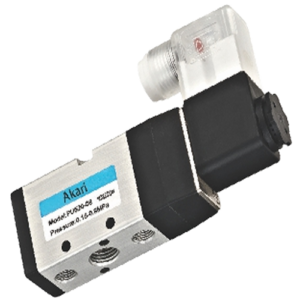 Akari 5 Port 2 Position 6.35mm(1/4") Single Solenoid Valve Pu-520-s  Legris type series