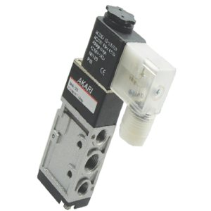 Akari 5 Port 2 Position 6.35mm(1/4") Single Solenoid Valve S-522  German type series
