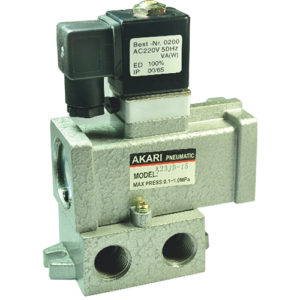 Akari 3 Port 2 Position 12.70mm(1/2") Single Solenoid Valve K23-jd-15 Shradder type