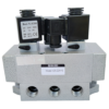 Akari 5 Port 2 Position 12.70mm(1/2") Double Solenoid Valve K25-hd2-15 Shradder type