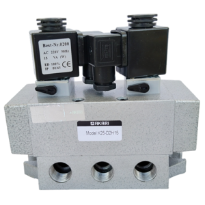 Akari 5 Port 2 Position 12.70mm(1/2") Double Solenoid Valve K25-hd2-15 Shradder type