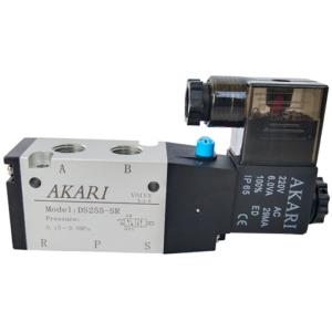 Akari 5 Port 2 Position 12.70mm(1/2") Single Solenoid Valve Ds257sr  J type