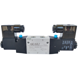 Akari 5 Port 3 Position 6.35mm(1/4") Double Solenoid Valve Ds275sc  J type