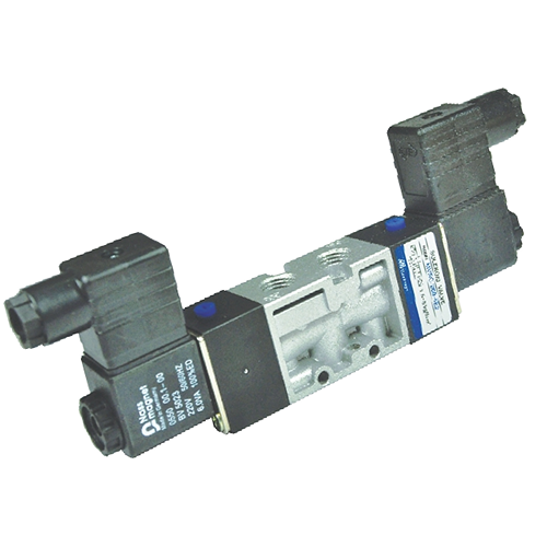 Akari 5 Port 2 Position 6.35mm(1/4") Double Solenoid Valve Mvsc-260-4e2 Mindman type