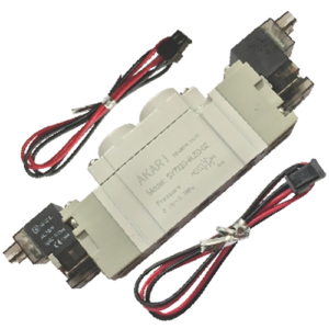 Akari 5 Port 2 Position 6.35mm(1/4") Double Solenoid Valve Sy-7220-02-220v-ac  Smc type