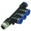 Akari Male Triple Branch Pkb — Akari Pneumatic Piping & Connector Solutions