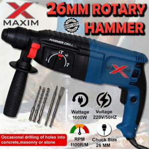Maxim 1200W Rotary Hammer 26Mm Mp-2601 - Image 4