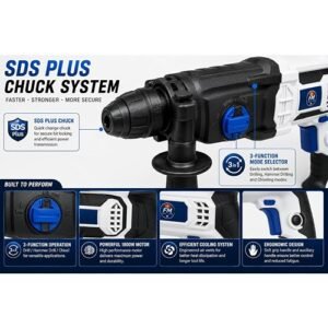 Force Master 1800W Rotary Hammer 26Mm Fm26 - Image 4