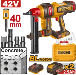 Ingco 42V Cordless Concrete Nailer 40Mm Ccnli420602 — Ingco All Products