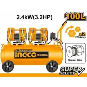 Ingco 2400W Oil Free Air Compressor 100Ltr Acs2241001