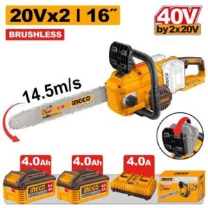 Ingco 16 Inch 40V Cordless Chain Saw 400Mm Cgsli401682