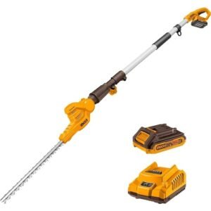 Ingco 20V 460Mm Cordless Pole Hedge Trimmer 18 Inch Cpht201601