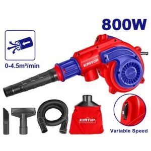 Emtop Vacuum Cum Blower 800w 15000Rpm EABR8003