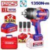 Emtop 3/4'' Square Drive Cordless Impact Wrench 20v 1350 N*m ECIWL20135