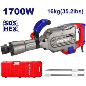 Emtop 1700w Demolition Hammer 16Kg EDBRH1701