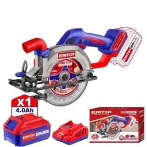 Emtop 5.5 Inch 20v Cordless Circular Saw 140mm ELCS1402