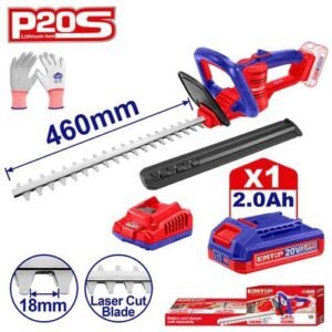 Emtop 20v 460mm Cordless Hedge Trimmer 18 Inch ELHT204611