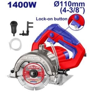 Emtop 4.3 Inch 1400w Marble Cutter 110mm EMCT14006