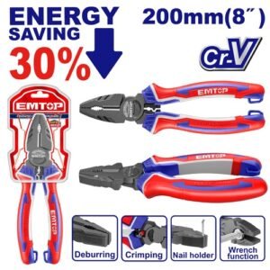 Emtop High Leverage Combination Plier Eplrc0821