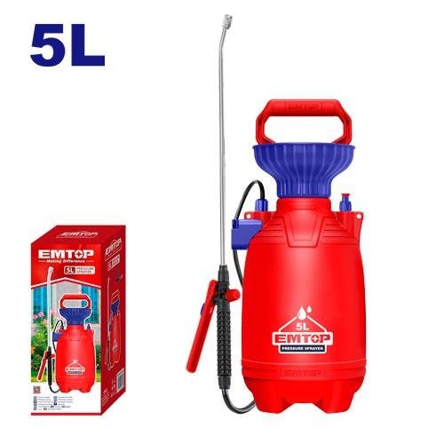 Emtop 5000Ml Dual Action Plastic Pressure Sprayer Espp30502