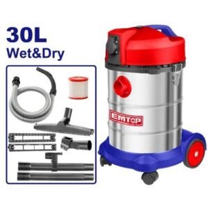 Emtop 1400w Wet & Dry Vacuum Cleaner 30Ltr EVCR1401
