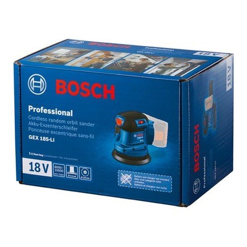 Bosch 5 Inch Cordless Orbital Sander 18v 125mm GEX 185-LI (Solo) - Image 3